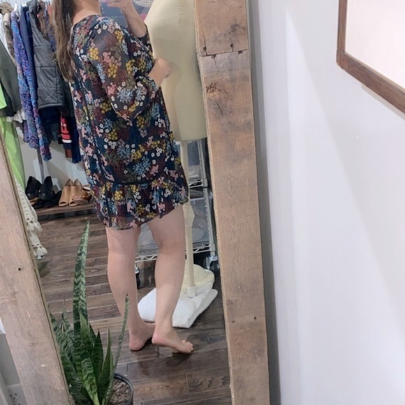 LOFT small petite pull on floral boho dress - Picture 3 of 11